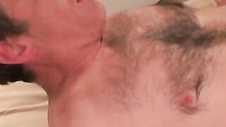 Throbbing cock amateur jerks off after passionate interview