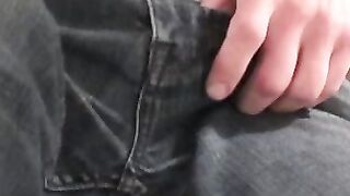 Throbbing cock amateur jerks off after passionate interview