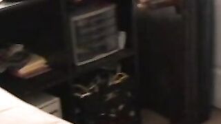 Throbbing cock amateur jerks off after passionate interview