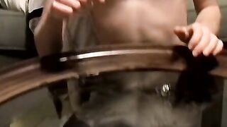 Straight jocks Axel and Billy meet up for kinky masturbation