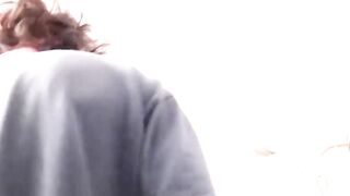 Ebony amateur mouth fucked by horny white homo
