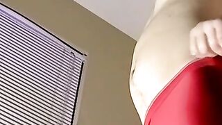 Handsome youngster Blazes tugs his big fat cock and cums