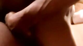 Black amateur barebacks mature man before cumming on him