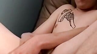 Young skinny amateur anal plays and cums in homemade video