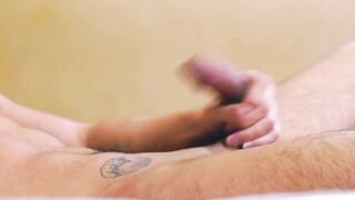 Asian jock Zayn Parker jerks off his big cock in kinky solo
