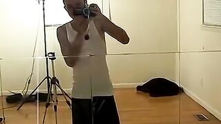 Hung straight thugs Billy and Noah jerking their big cocks