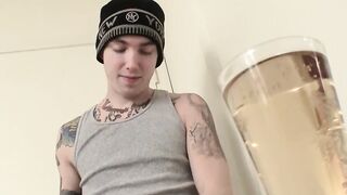 Straight young Blinx is so lonely he has to jerk off