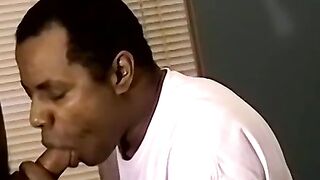 Straight deviant shows off BBC before getting blowjob