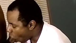 Straight deviant shows off BBC before getting blowjob