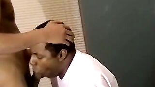 Straight deviant shows off BBC before getting blowjob
