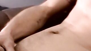 Skinny young amateur masturbates on camera solo and jizzes