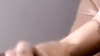 Skinny young amateur masturbates on camera solo and jizzes