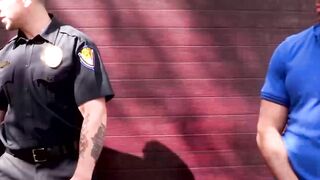 Jock Trent Ferris was busted and ass banged by big cock officer Trenton Ducati