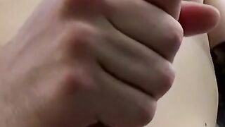 Tattooed twinks blowing clouds of smoke to his dick