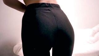 Slender sluts takes huge penis inside doggy style