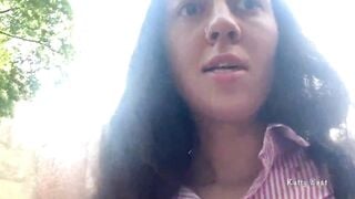 Risky playground masturbation and pissing into outside