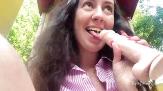 Risky playground masturbation and pissing into outside