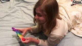 Stepsister was filming tikt0k with pop it when I came inside and banged! her