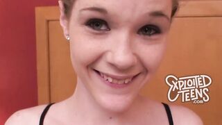 18 year old yr older red haired with huge boobies blows dick