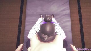 Kimetsu no Yaiba Animated - pov Shinobu Porn - Japanese manga animated porn
