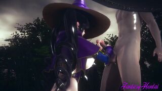 Genshin Impact Anime 3D Mona Compilation [Fuck, cunnilingus, bj, hand job...] - Japanese eastern manga hentai game porn