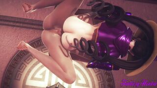 Genshin Impact Anime 3D Mona Compilation [Fuck, cunnilingus, bj, hand job...] - Japanese eastern manga hentai game porn