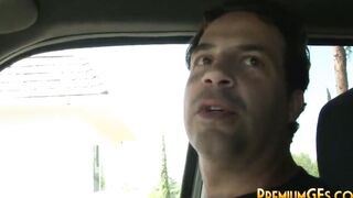 Amateur teenagers Bombshell ride older cock