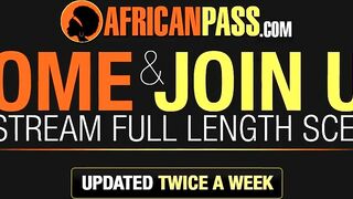Slender african eighteen gets cunt ruined by bbcs into private sex clip