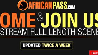Slender african eighteen gets cunt ruined by bbcs into private sex clip