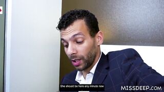 BUSINESS TRIP SEX: WONDERFUL DARK HAIRED DUTCH WOMAN fucks with me: ESLUNA LOVE - MISSDEEP.com
