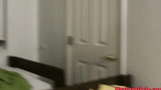 Real college babes eating pledging cunt