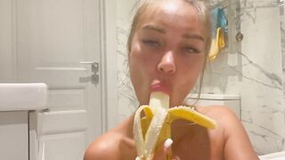 STUFFED A BANANA INSIDE THE BUTT