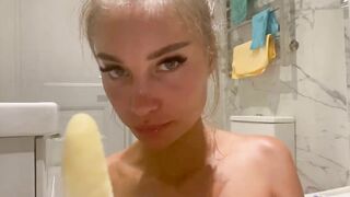 STUFFED A BANANA INSIDE THE BUTT