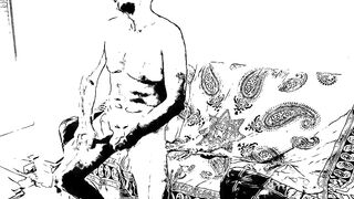 Web webcam guy with plug-into orgasm