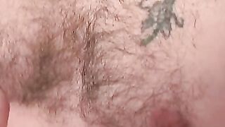 Hot jock masturbates his cock and sprays cum after interview