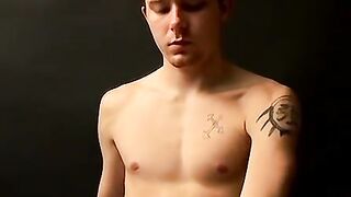 Hot straight guy releases his gorgeous cock for a jack off