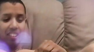 Interracial bareback with two cock loving homosexuals