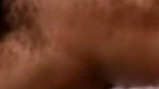Handsome black amateur jerks off his BBC and cums solo