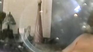 Bald amateur sucked by two mature men and cums in ones mouth