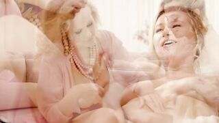 Julia Ann and Carolina Sweets enjoy sensual lesbian fucking