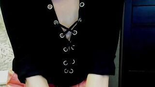 German MILF with glasses on webcam