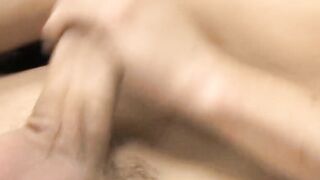 Passionate young men Lexx masturbates during interview