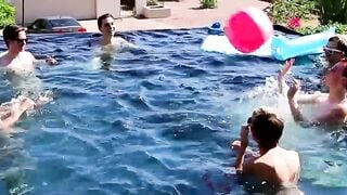 Twinks has his ass sprayed with jizz after barebacking