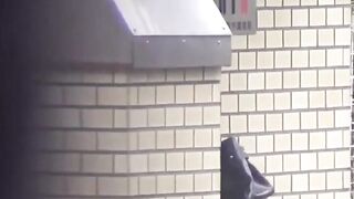 Attractive mystery film of Japanese darlings in open bathroom