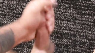 Kinky and manly soldier Keith jerks off his rock hard cock