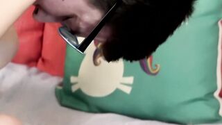 Blonde teen Oliver Thompson ass stretched hardcore after BJ