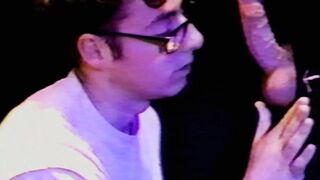 Big dicked Joel gets railed hard by a big black dick until cumshot on ass