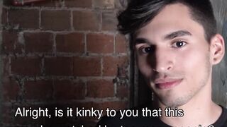 LatinoJuice.com - Ross - Slender gay Ross stuffed his mouth with an enormous cock for