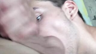 LatinoJuice.com - Ross - Slender gay Ross stuffed his mouth with an enormous cock for