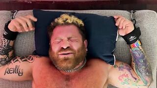 Hairy Riley was bound and endured the tickling torment by the master